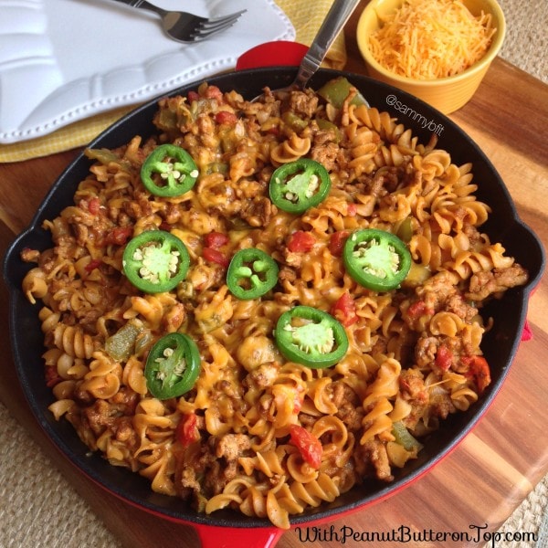 Cheesy Skillet Taco Pasta