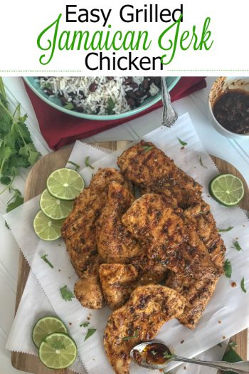 Easy Grilled Jamaican Jerk Chicken - With Peanut Butter On Top