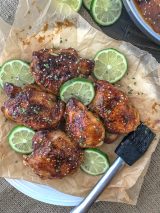 Easy One-Pan Honey Garlic Lime Chicken - With Peanut Butter On Top