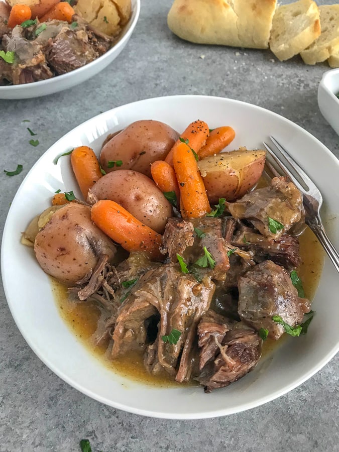 Super Tender Instant Pot Pot Roast | With Peanut Butter on Top