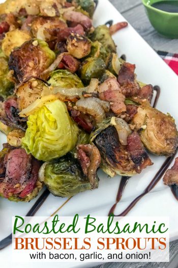 Roasted Balsamic Brussels Sprouts - With Peanut Butter on Top