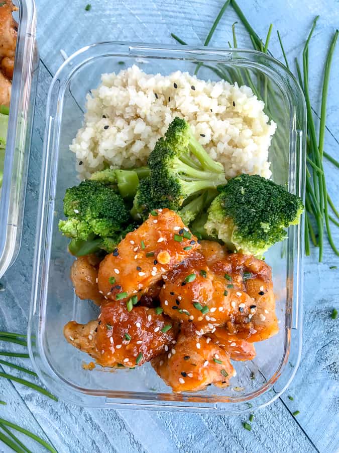 Sweet Sriracha Chicken Bowls - With Peanut Butter on Top