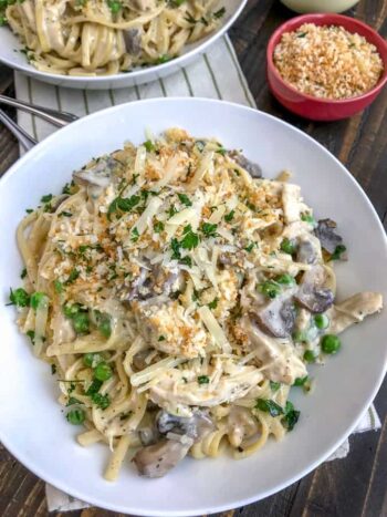 Instant Pot Chicken And Mushroom Tetrazzini - With Peanut Butter On Top