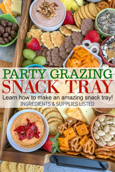 Party Grazing Snack Tray - With Peanut Butter on Top