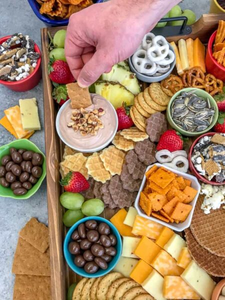 Party Grazing Snack Tray - With Peanut Butter on Top