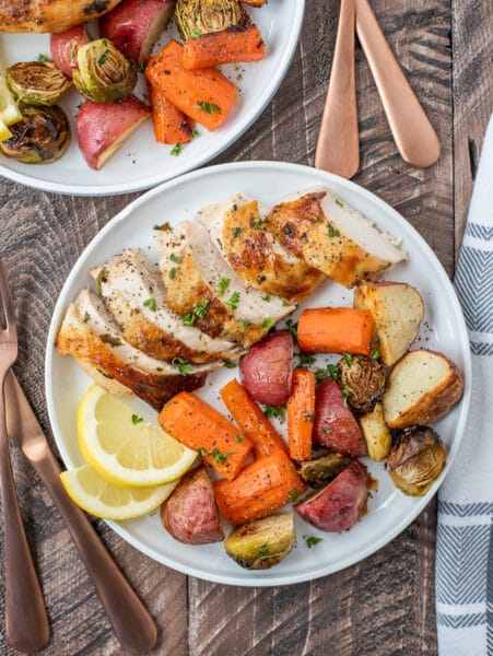 Lemon Garlic Butter Butterfly Chicken and Veggies - With Peanut Butter ...